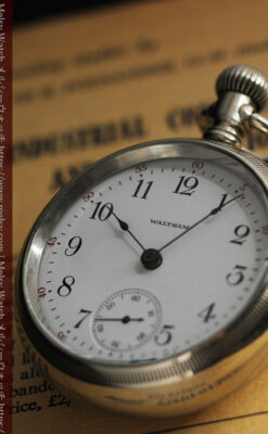 ウォルサム 大型の素朴なアンティーク懐中時計 【1900年頃】-P2297-13