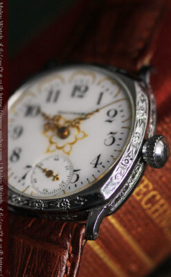 ウォルサムのアンティーク腕時計 輝く星と5つの半月 【1900年頃】-W1517-14