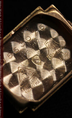 オメガ 18金アンティーク腕時計 14石のルビー＆ダイヤモンド 【1939年製】-W1518-18