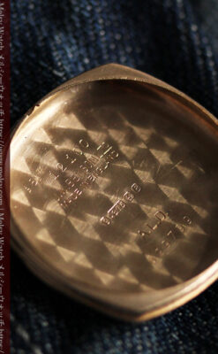 ベンソン クッション型 9金無垢アンティーク腕時計 【1954年頃】-W1519-17