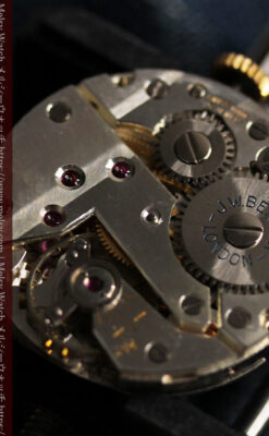 ベンソン クッション型 9金無垢アンティーク腕時計 【1954年頃】-W1519-18