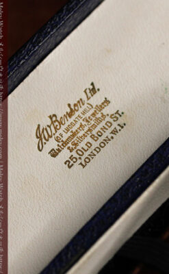 ベンソン クッション型 9金無垢アンティーク腕時計 【1954年頃】-W1519-20