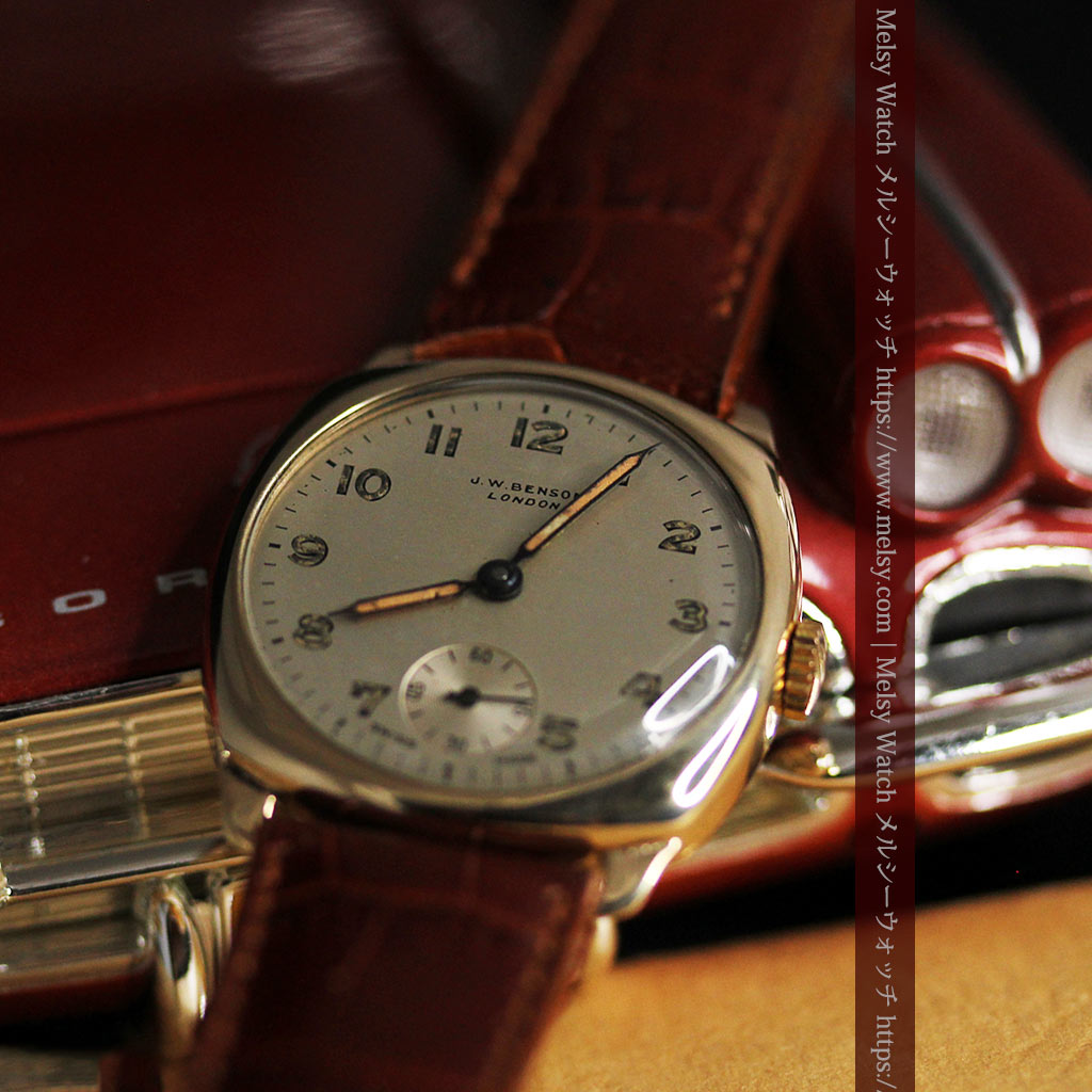 ベンソン 9金無垢アンティーク腕時計 【1954年頃】箱付き