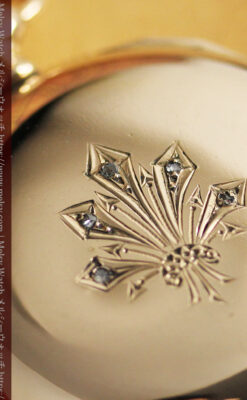 エルジン アンティーク懐中時計 5つのダイヤモンドを束ねる 【1900年頃】-P2300-11