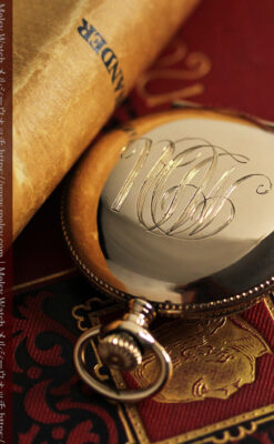 エルジン アンティーク懐中時計 5つのダイヤモンドを束ねる 【1900年頃】-P2300-13