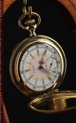 エルジン アンティーク懐中時計 5つのダイヤモンドを束ねる 【1900年頃】-P2300-16