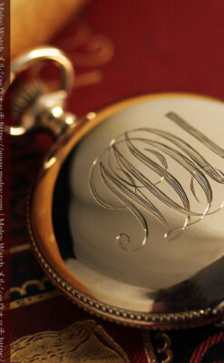 エルジン アンティーク懐中時計 5つのダイヤモンドを束ねる 【1900年頃】-P2300-4