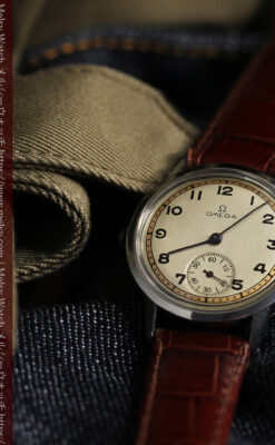 オメガ カジュアルでレトロなアンティーク腕時計 【1940年製】-W1522-12