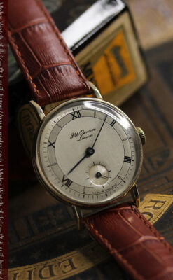 ベンソン レトロな美しさに魅入る9金無垢アンティーク腕時計 【1950年頃】-W1523-11