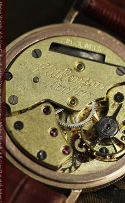 ベンソン レトロな美しさに魅入る9金無垢アンティーク腕時計 【1950年頃】-W1523-16