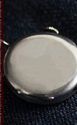 銀無垢の素朴な味わいの女性用アンティーク腕時計 【1923年頃】-W1524-13