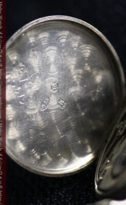 銀無垢の素朴な味わいの女性用アンティーク腕時計 【1923年頃】-W1524-14