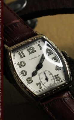 ロンジンのアンティークな面持ちが美しい樽型腕時計 【1928年頃】-W1525-11