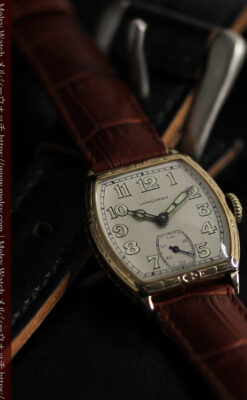 ロンジンのアンティークな面持ちが美しい樽型腕時計 【1928年頃】-W1525-5