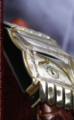 グリュエン 際立つ鋭角の煌びやかなアンティーク腕時計 【1951年頃】-W1294-20