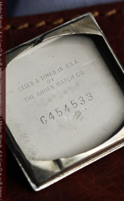 グリュエン 際立つ鋭角の煌びやかなアンティーク腕時計 【1951年頃】-W1294-23