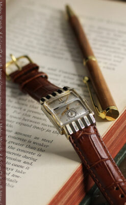 グリュエン 際立つ鋭角の煌びやかなアンティーク腕時計 【1951年頃】-W1294-6