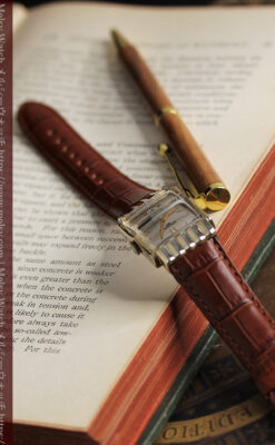 グリュエン 際立つ鋭角の煌びやかなアンティーク腕時計 【1951年頃】-W1294-7