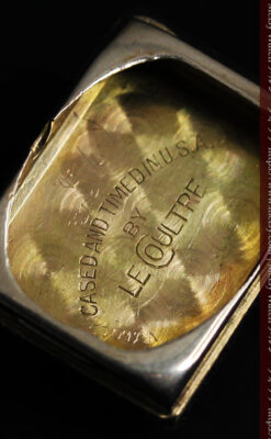 ジャガールクルト 立体感ある装飾の女性用金無垢アンティーク腕時計 【1950年頃】-W1528-22