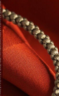 懐中時計用の絹製組み紐・時計紐【利休色】-CS4034-4