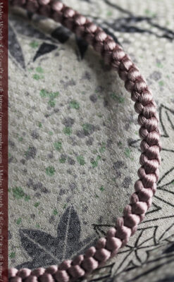 懐中時計用の絹製組み紐・時計紐【梅鼠】-CS4036-3