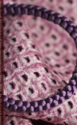 懐中時計用の絹製組み紐・時計紐【深紫】-CS4037-3