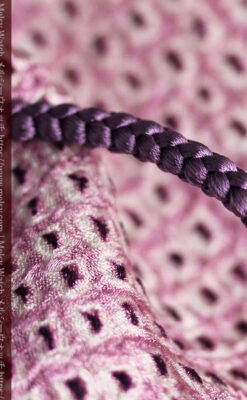 懐中時計用の絹製組み紐・時計紐【深紫】-CS4037-4