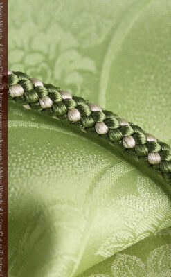 懐中時計用の絹製組み紐・時計紐【松葉色&練色】-CS8034-4