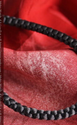 懐中時計用の絹製組み紐・時計紐【墨黒】-CS4039-3