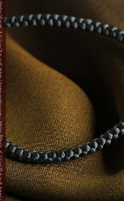 懐中時計用の絹製組み紐・時計紐【革色】-CS4040-3