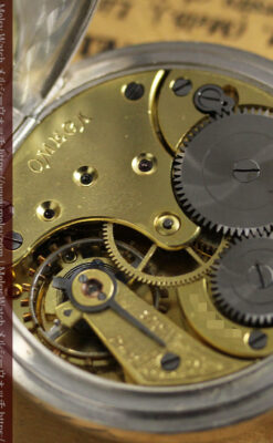 オメガ 特徴的な装飾面のアンティーク八角形懐中時計 【1922年製】-P2304-18