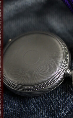 心地よいサイズの中型 ウォルサムの銀無垢時計 【1904年頃】-P2306-8