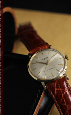 ベンソンの昭和レトロな金無垢アンティーク腕時計 【1969年頃】-W1532-1