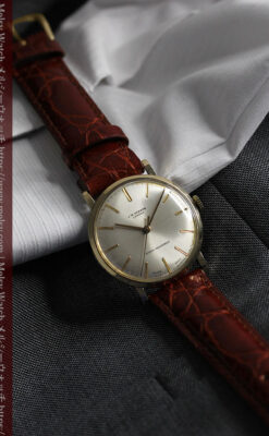 ベンソンの昭和レトロな金無垢アンティーク腕時計 【1969年頃】-W1532-10