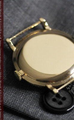 ベンソンの昭和レトロな金無垢アンティーク腕時計 【1969年頃】-W1532-14