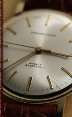ベンソンの昭和レトロな金無垢アンティーク腕時計 【1969年頃】-W1532-17