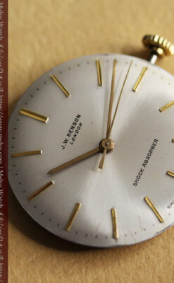 ベンソンの昭和レトロな金無垢アンティーク腕時計 【1969年頃】-W1532-19