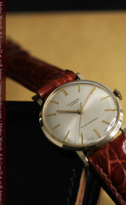 ベンソンの昭和レトロな金無垢アンティーク腕時計 【1969年頃】-W1532-2