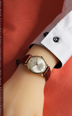 ベンソンの昭和レトロな金無垢アンティーク腕時計 【1969年頃】-W1532-22