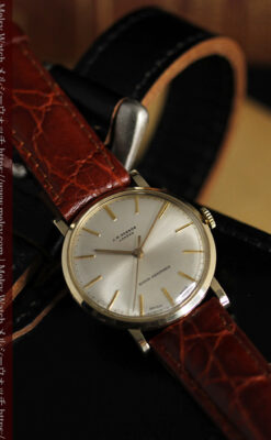 ベンソンの昭和レトロな金無垢アンティーク腕時計 【1969年頃】-W1532-3