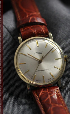 ベンソンの昭和レトロな金無垢アンティーク腕時計 【1969年頃】-W1532-9