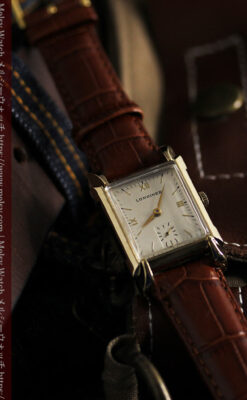 ロンジンの縦長かつ幅広のアンティーク腕時計 【1949年頃】-W1533-1