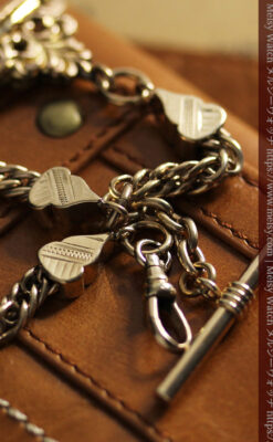 アンティーク懐中時計チェーン・鎖 【封蝋飾り付き】-C0496-2