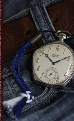 特殊な五角形 グリュエンのアンティーク懐中時計 【1930年頃】-P2307-12