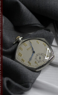 特殊な五角形 グリュエンのアンティーク懐中時計 【1930年頃】-P2307-7