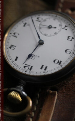 黒色に映える銀の紋章 オメガのアンティーク懐中時計 【1899年製】-P2308-13