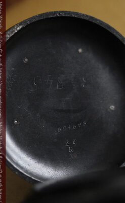 黒色に映える銀の紋章 オメガのアンティーク懐中時計 【1899年製】-P2308-20