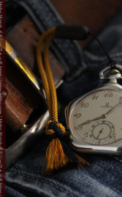 珍しく希少なオメガの五角形の銀無垢時計 【1904年製】-P2309-1