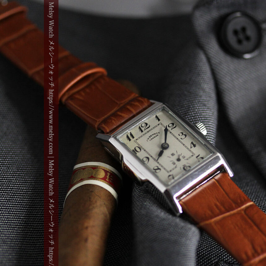 英国ベンソンの古風で愛らしいアンティーク腕時計 【1930年頃】-W1534-1
