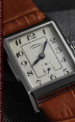 英国ベンソンの古風で愛らしいアンティーク腕時計 【1930年頃】-W1534-5